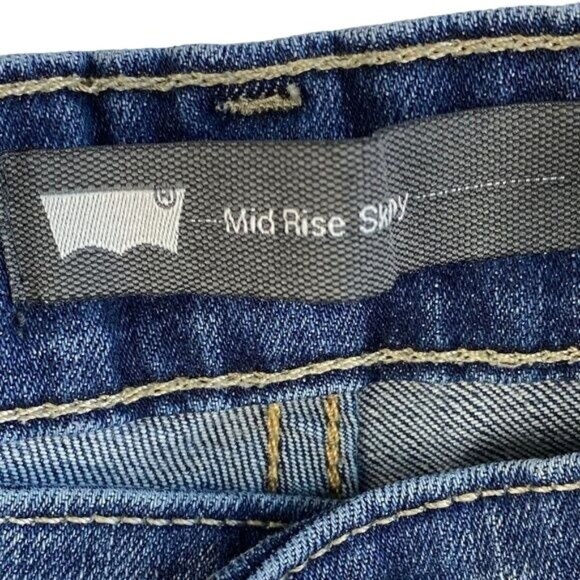 Levi’s Mid-Rise Skinny Jeans Blue Denim - Size 28 - Picture 6 of 9
